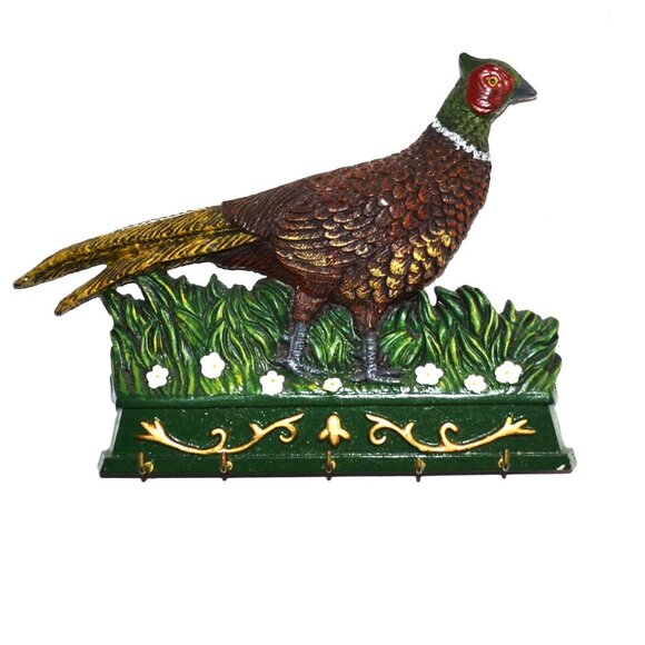 Pheasant Key Or Hat Holder Mount On Wall Great For Home Or Camp - Picture 1 of 2